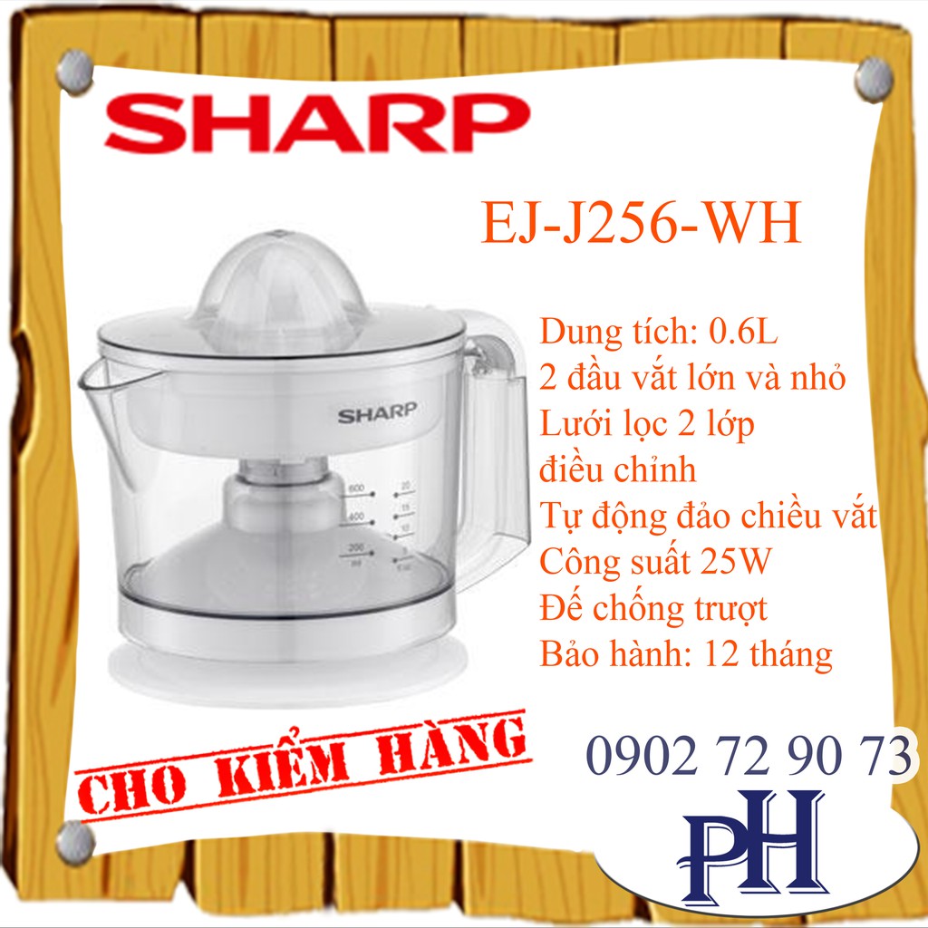 (Hỏa Tốc) Máy Vắt Cam SHARP EJ-J256-WH
