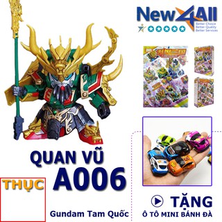 Gundam A006 Quan Vũ - Đồ chơi lắp ráp sd Gundam Tam Quốc New4all tặng kèm 01 xe ô tô mini bánh đà