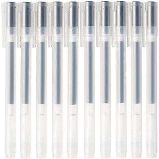 Muji Bộ 10 Cây Bút Bi Có Nắp