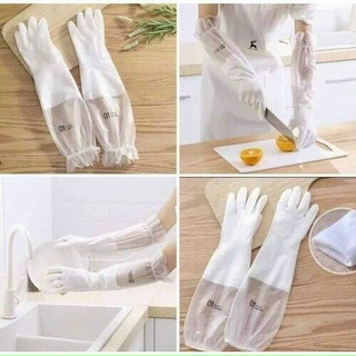 combo 10 đôi gang tay lót nỉ màu trắng