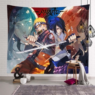 Thảm Treo Tường Trang Trí Phòng Khách / Phòng Ngủ In Hình Naruto 3d Độc Đáo
