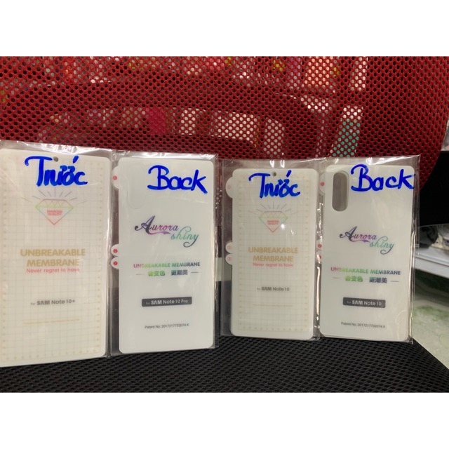 Dán PPF Samsung Note10, Note10pro ,Note20,Note20 Ultra ,Note9,Note8 ,Note7 /Fe,trước và sau