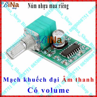 Mạch khuếch đại âm thanh PAM8403 6W (Núm nhựa mua riêng)