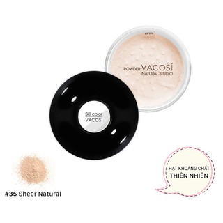 PHẤN PHỦ BỘT SIÊU MỊN KỀM DẦU VACOSI - Natural Studio Loose Powder 30G (#35 - SHEER NATURAL)
