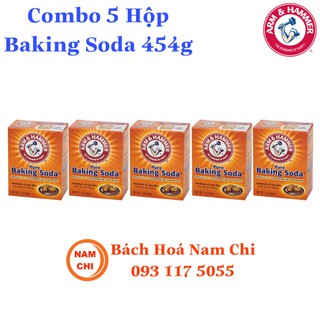 [Combo 5 Hộp] Bột Đa Năng Baking Soda Arm &amp; Harmmer 454g - USA