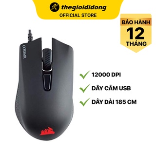Chuột Có Dây Gaming Corsair Harpoon RGB Pro Đen 12000 DPI - Hàng chính hãng - BH 12 tháng