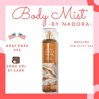 Xịt Thơm Toàn Thân Bath And Body Works - Warm Vanilla Sugar Body Mist (236ml)