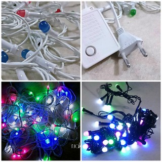 Bộ đèn LED dây nháy bóng to dây dài 10m