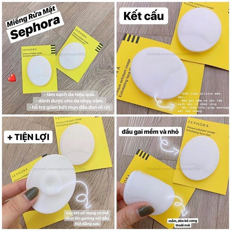 Miếng Pad Rửa Mặt Sephora