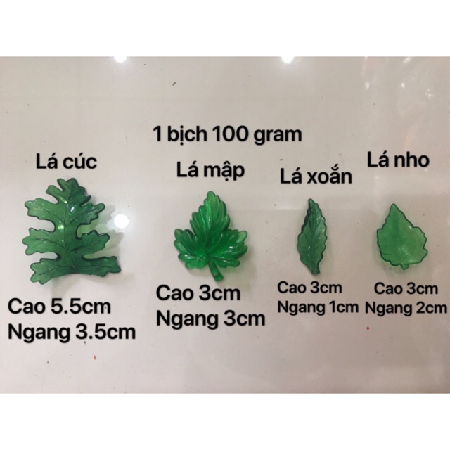 Lá pha lê 1 bịch 100 gram
