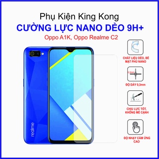 Dán cường lực Oppo A1K, Oppo Realme C2 ,  cường lực nano dẻo 9H+