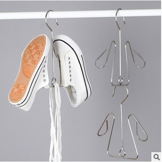 Móc treo phơi giày dép bằng Inox 304 dày 4 li, móc cứng cáp, treo tiện lợi giữ phom giầy