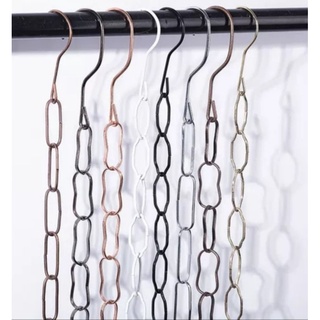 móc treo quần áo dây xích kim loại, chất liệu inox màu vàng,bạc không rỉ dài 1m, phụ kiện cho cửa hàng shop thời trang