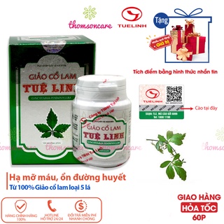 Giảo cổ lam Tuệ Linh - hỗ trợ giảm mỡ máu - Chính hãng dược Tuệ Linh - KM tặng kèm 1 hộp khi mua 4-6 hộp tùy loại