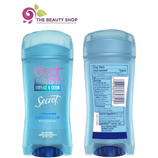 [COMPLETELY CLEAN] Gel Khử Mùi Secret Secret Outlast Sweat &amp; Odor Completely Clean 48 Hour Dành Cho Nữ 73g