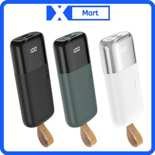 Pin dự phòng 10.000mah HOCO J57 chính hãng có led - Sạc dự phòng dùng được cho nhiều dòng điện thoại