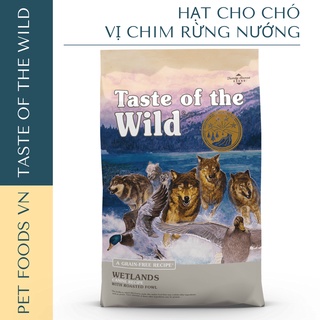 Hạt cho chó TASTE OF THE WILD Wetlands 500g vị Chim Rừng Nướng