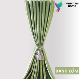 Rèm cửa sổ Minh Tâm cản nắng , cách nhiệt - màu xanh cốm( Kích thước lớn)