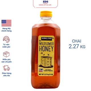 Mật ong Mỹ hữu cơ nguyên chất Kirkland Wildflower Honey chai 2.27kg date 9/2023 - EDS Hàng Mỹ