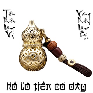 Móc Khóa Phong Thủy Hồ Lô Đồng Tiền Vàng ( Ý Nghĩa Tài Lộc, May Mắn, Trang Trí Ô Tô, Treo móc chìa khóa, balo,...)