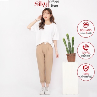 Quần Baggy đũi cạp chun giả cúc - SLIKY