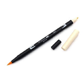 Bút lông cọ hai đầu Tombow ABT Dual Brush Pen - Brush/ Bullet - Peach (020)