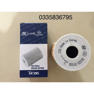 Lọc nhớt, lọc dầu động cơ(Máy dầu-Diezel) xe Santafe, Tucson, Sorento, Sedona(Mã: 263202F000/263202F100)