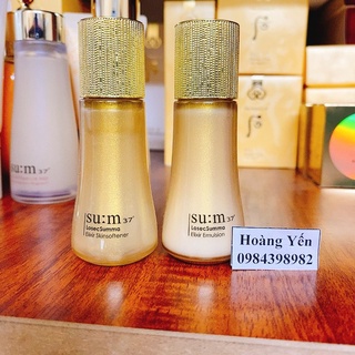 Cặp nước hoa hồng, sữa dưỡng Su:m37 Losec Summa Elixir 20ml/ chai - Tách set -date:2023