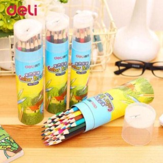 [Mã LIFEBOOK2 giảm 10% đơn 0Đ] (Chính hãng) Bút chì mầu DeLi 12 mầu /18 mầu/ 24 mầu / 36 mầu