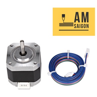 [New 100%] Động cơ bước step motor 42 1.8 0.9 độ NEMA17 mới dày 23 28 33 38 40 48mm kèm dây
