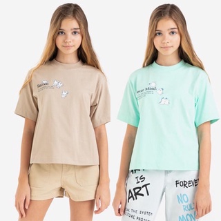 Áo Phông Bé Gái Cotton Dày Oversize GJ