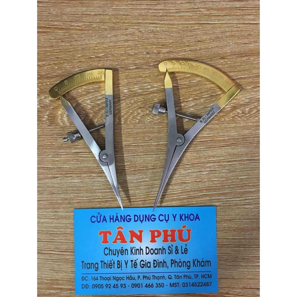 Thước đo mắt - compa đo mắt (khoảng đo 0- 20mm hoặc 0-40mm)