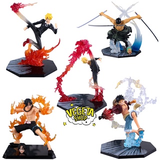 Mô hình One Piece - Mô hình nhân vật Luffy Ace Zoro Sanji hiệu ứng effect - Mô hình cực to nét đẹp rẻ - Cao 14~18cm