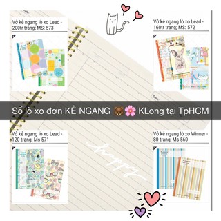 Sổ lò xo KẺ NGANG / CARO / DOT GRID size B5, giấy 58-70 hợp ghi chú, viết bài - sổ KLong Việt Nam