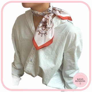 Khăn bandana vuông size 58x58cm in hoa văn