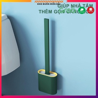 Chổi cọ toilet , nhà tắm có giá đỡ dán tường bằng Silicon tiện lợi