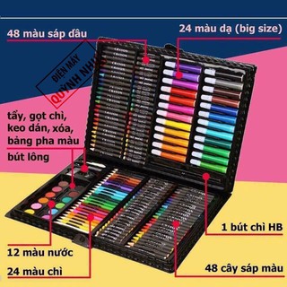 Hộp bút màu 150 chi tiết cho bé vừa học vừa chơi