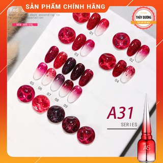 Sơn gel AS chính hãng chai đỏ mã A31 15ml