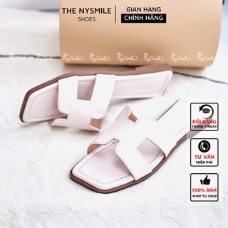 Dép chữ H trơn mũi vuông - Thenysmile - NURI