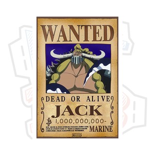 Poster truy nã Jack Hạn Hán - One Piece