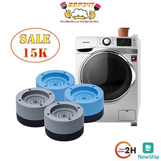 Bộ 4 Miếng Cao Su Chống Rung Máy Giặt, Chân Kê máy Giặt Cao Cấp - Cách Ly Tiếng Ồn Hiệu Quả