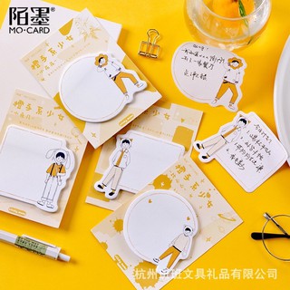 Giấy nhớ giấy ghi chú note chàng trai