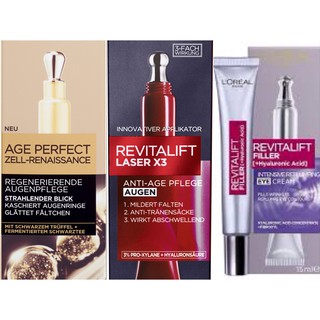 KEM DƯỠNG DA VÙNG MẮT LOREAL REVITALIFT LASER X3/ FILLER (HA)/ AGE PERFECT, 15ML, HÀNG NỘI ĐỊA ĐỨC