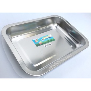 [KHO SỈ] khay inox sâu 5cm có đủ cỡ