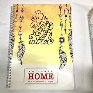 Sổ lò xo A4 Hải Tiến Home 200 trang, 300 trang