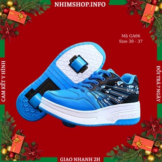 Giày bánh xe giày trượt bánh gót trẻ em cho cả bé trai bé gái loại 1 bánh 2 bánh điều chỉnh linh hoạt thời trang GA06