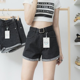 Quần Sọt Jean Nữ Lưng Cao Lai Lật Lưng Siêu Cao Vải Mềm ULZZANG