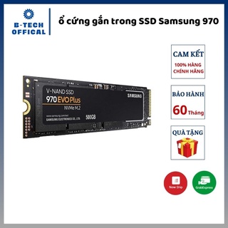 Ổ cứng gắn trong SSD Samsung 970 Evo Plus 500Gb PCIe 3.0x4 NVMe M2.2280 (MZ-V7S500BW) (3500MB/s - 3200MB/s)