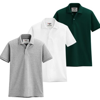 Bộ 3 Áo thun nam cổ bẻ chuẩn phong cách Pigofashion AB19 chọn màu ghi chú lúc đặt đơn hàng