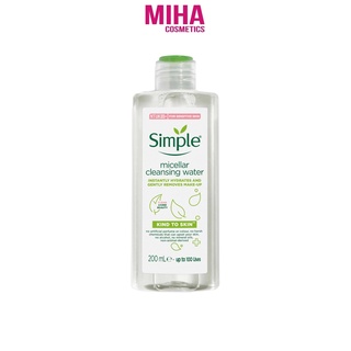 Nước Tẩy Trang Simple Kind to Skin Micellar Cleansing Water 200ml